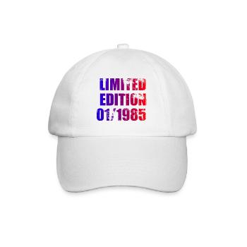 40th Birthday Limited Edition 01/1985 - Baseball Cap - white/white - Front