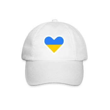 Ukraine - Baseball Cap - white/white - Front