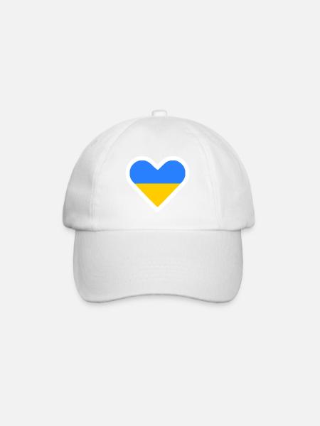 Ukraine - Baseball Cap - white/white