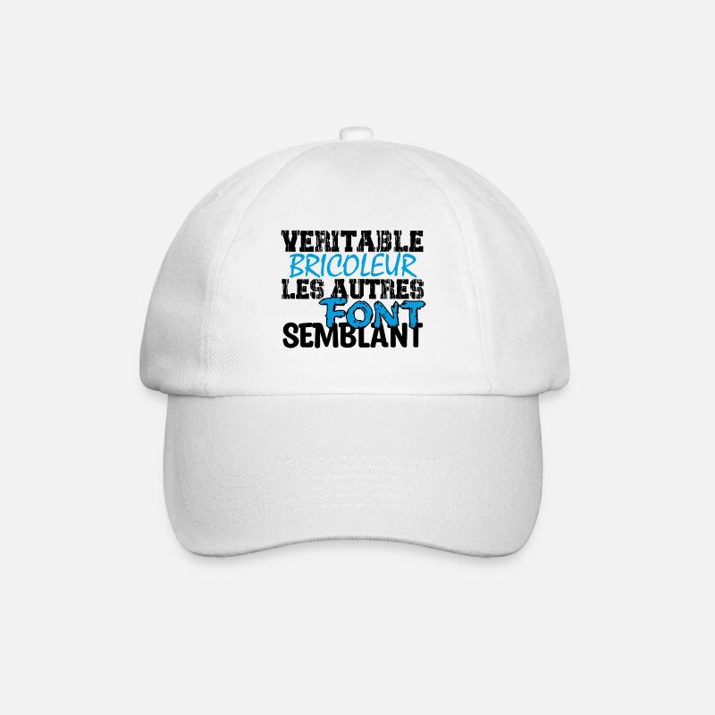 Bricolage | Véritable bricoleur ... - Casquette classique - blanc/blanc