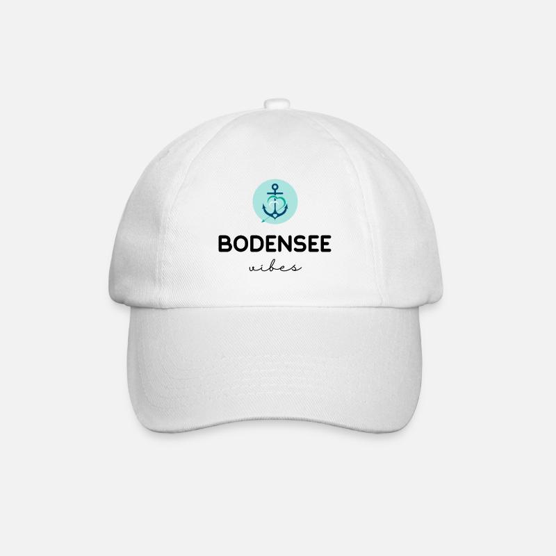 Bodensee Vibes Blue - Baseballkappe - Weiß/Weiß