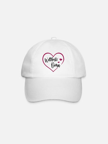 Weltbeste Oma Großmutter Best Grandma Beste Omi - Baseballkappe - Weiß/Weiß