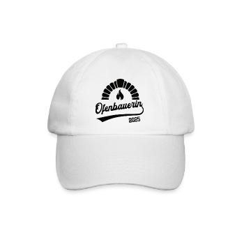 Ofenbauerin 2025 Beruf Ofenbauer Ofenbauerei Azubi - Baseballkappe - Weiß/Weiß - Vorne