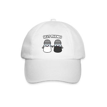 SALT PEPPER - Baseball Cap - white/white - Front