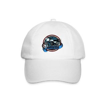 Krad Moped Zündapp KS 50 Watercooled - Baseball Cap - white/white - Front