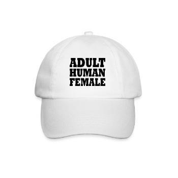 adult human female - Baseballkappe - Weiß/Weiß - Vorne