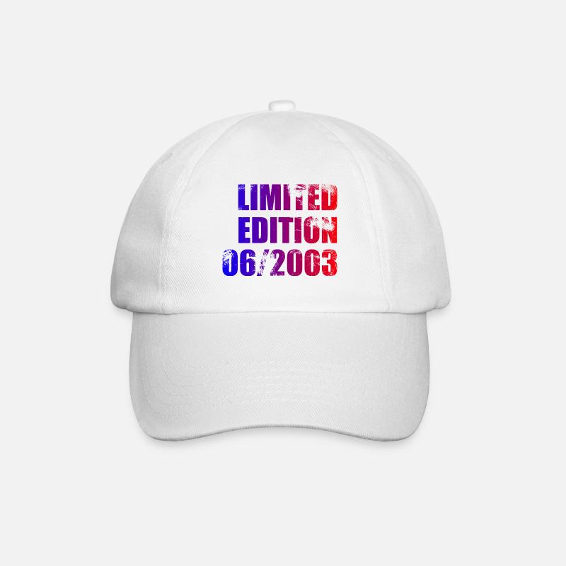 22e anniversaire Edition limitée 06/2003 - Casquette classique - blanc/blanc