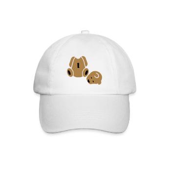 Beheaded Teddnär / Headless Teddy Bear (2c) - Baseball Cap - white/white - Front