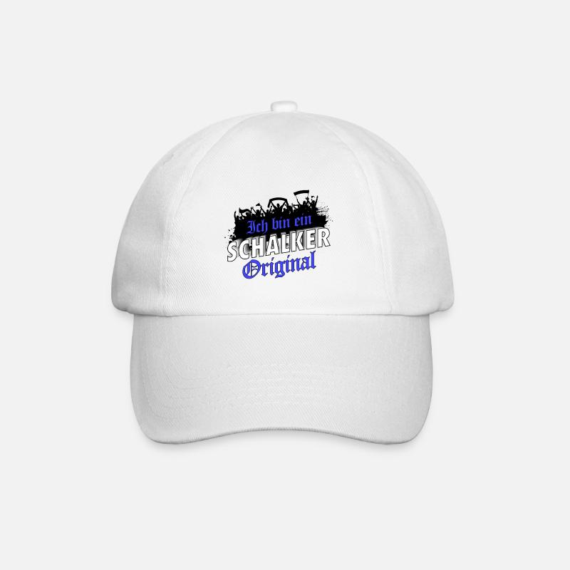 Ich bin ein Schalker Original | Schalke Geschenk - Baseballkappe - Weiß/Weiß