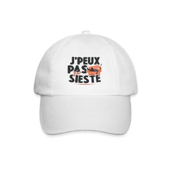 Je Peux Pas J'ai Sieste - Casquette classique - blanc/blanc - Devant