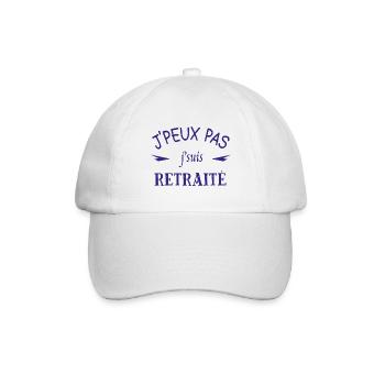 J'peux pas j'suis retraité - Casquette classique - blanc/blanc - Devant