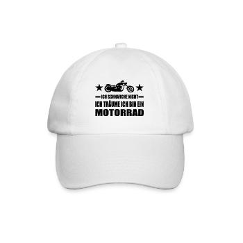 Motorrad - Baseballkappe - Weiß/Weiß - Vorne