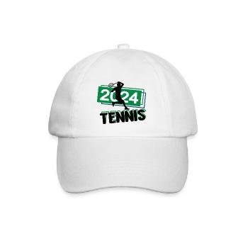 Tennis Spieler Team Turnier Mannschaft in 2024 - Baseballkappe - Weiß/Weiß - Vorne