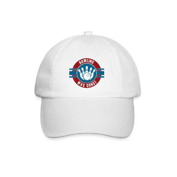 Bowling Team Mannschaft Spieler Spiel Bowlen - Baseballkappe - Weiß/Weiß - Vorne