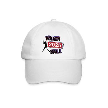 Völkerball Spielerin Team Turnier Mannschaft 2025 - Baseballkappe - Weiß/Weiß - Vorne