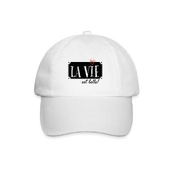La vie est belle. - Casquette classique - blanc/blanc - Devant