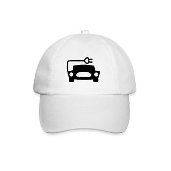 Electric cars - Baseball Cap - white/white - Front