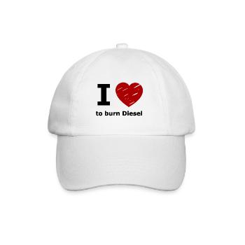 The Diesel Combustion Cars - Baseball Cap - white/white - Front