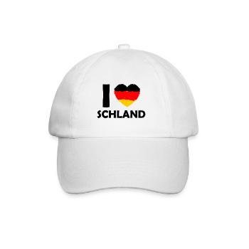 Ich liebe das Land - Baseballkappe - Weiß/Weiß - Vorne