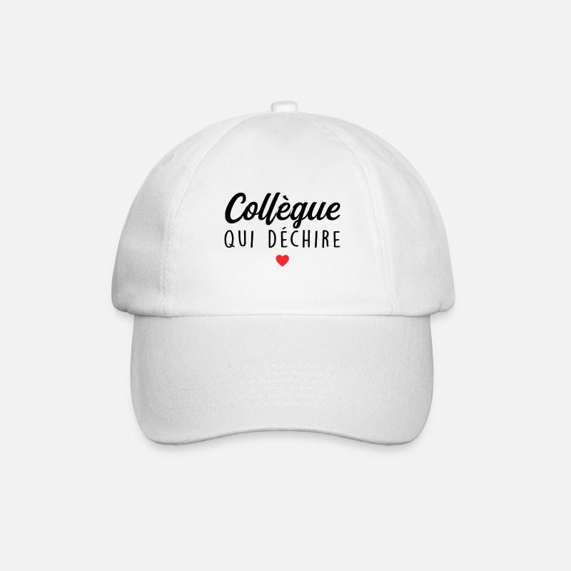 Collègue Qui Déchire - Casquette classique - blanc/blanc