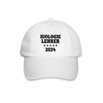 Biologielehrer 2024 Beruf Studium Lehramt Biologie - Baseballkappe - Weiß/Weiß - Vorne