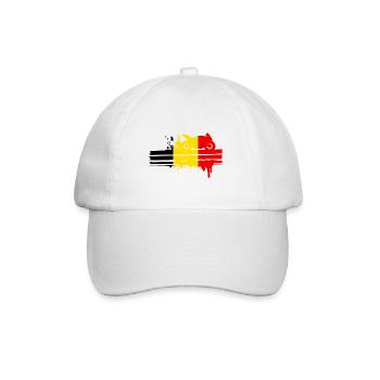Moto Sport Automobile Belgique Bande de course - Casquette classique - blanc/blanc - Devant