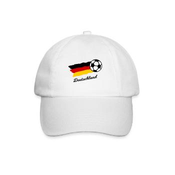 Deutscher Fußball - Baseballkappe - Weiß/Weiß - Vorne
