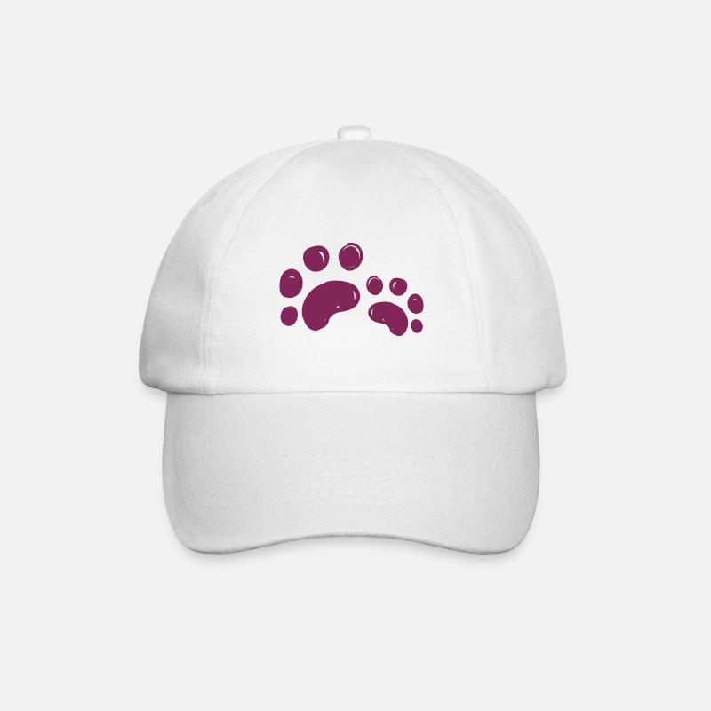 Hundeliebhaber - Hundetier Geschenk - Baseballkappe - Weiß/Weiß