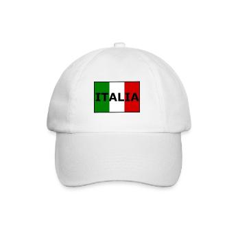 The flag of Italia - Baseball Cap - white/white - Front
