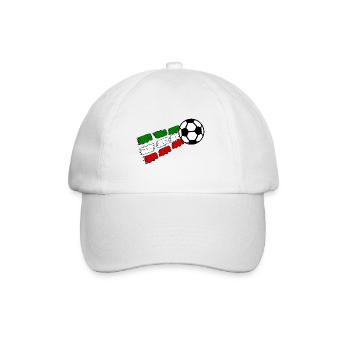 Fußball Macht Italien - Baseballkappe - Weiß/Weiß - Vorne