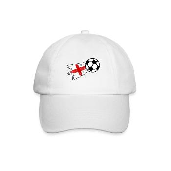 Fußball Legenden aus England - Baseballkappe - Weiß/Weiß - Vorne