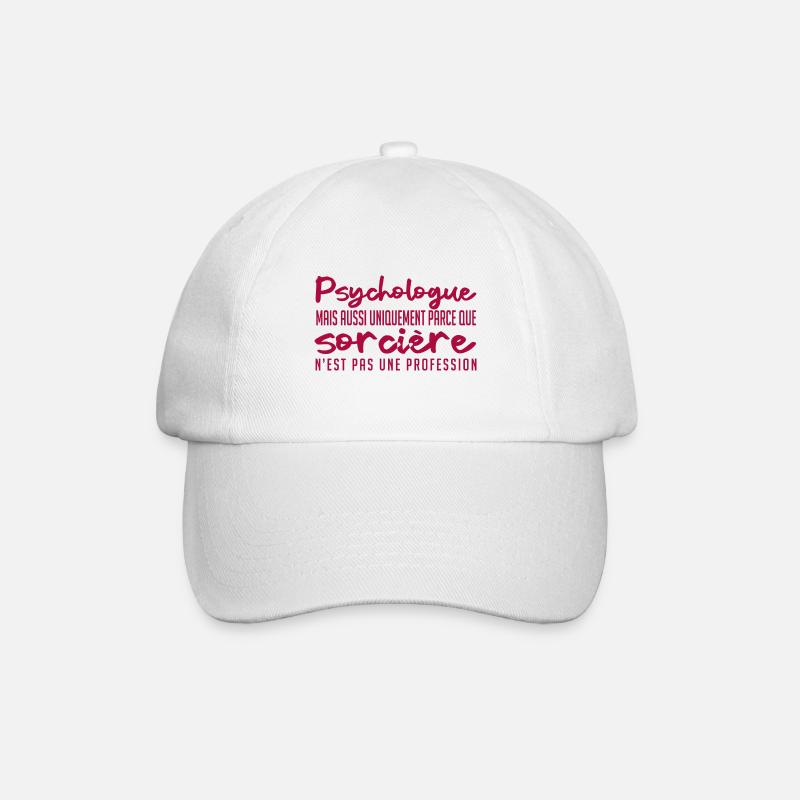Psychologue Sorcière - Casquette classique - blanc/blanc