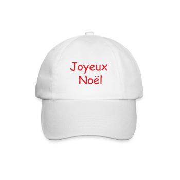 Joyeux noël cadeau t-shirt - Casquette classique - blanc/blanc - Devant