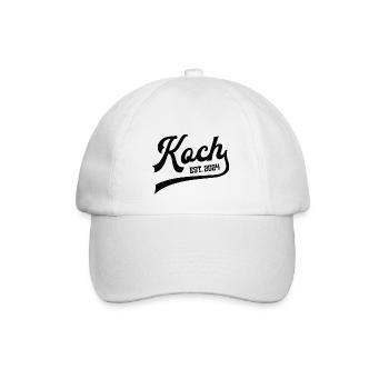 Ausbildung Koch 2024 Kochausbildung Kochlehrling - Baseballkappe - Weiß/Weiß - Vorne