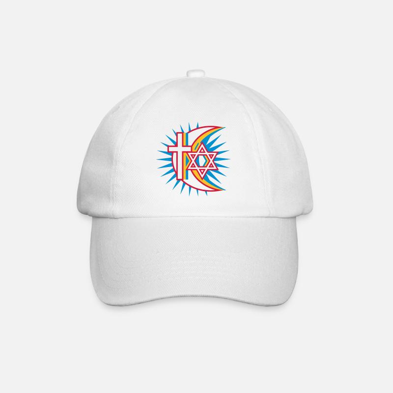 trois religions - Casquette classique - blanc/blanc