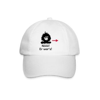 Nööö er wars Monster Smuffel - Baseballkappe - Weiß/Weiß - Vorne