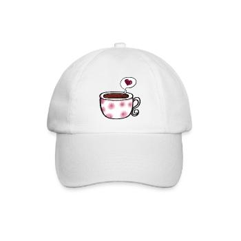 Coffee I Love Coffee Mug Comic I Gift - Baseball Cap - white/white - Front