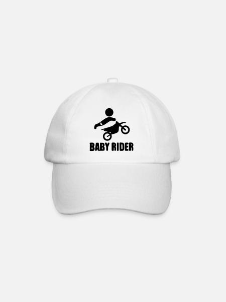 Baby Rider - Baseballkappe - Weiß/Weiß