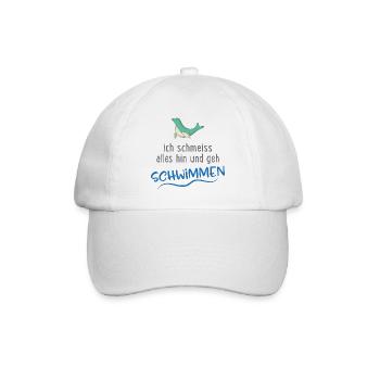 Schwimmen - Baseballkappe - Weiß/Weiß - Vorne
