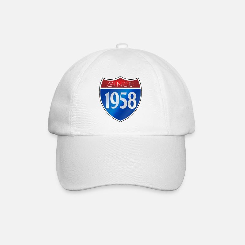 Since 1958 - Baseballkappe - Weiß/Weiß