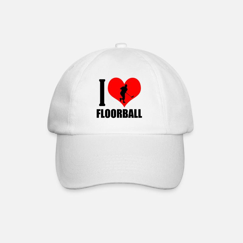 Floorball - Baseballkappe - Weiß/Weiß