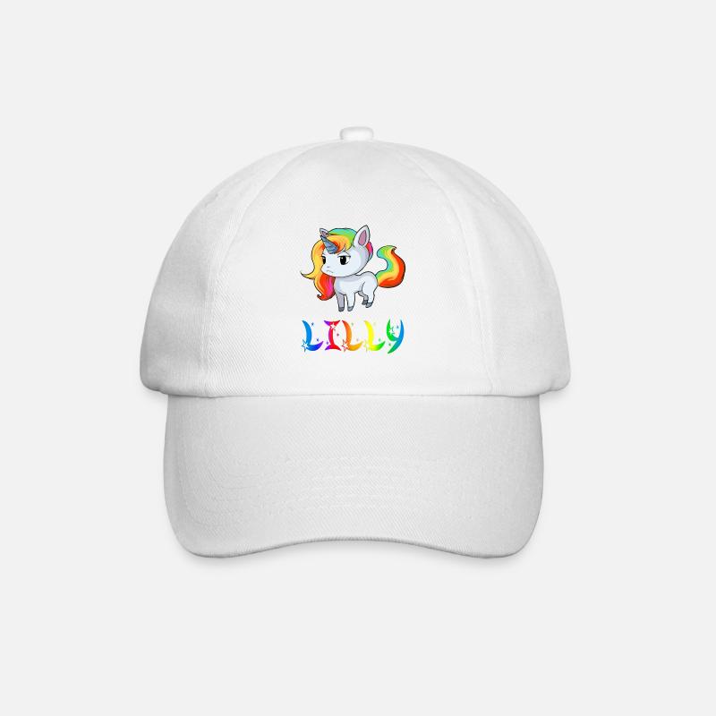 Lilly Einhorn - Baseballkappe - Weiß/Weiß