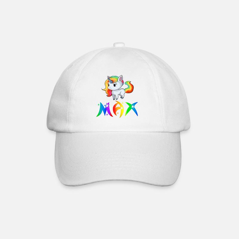 Einhorn Max - Baseballkappe - Weiß/Weiß
