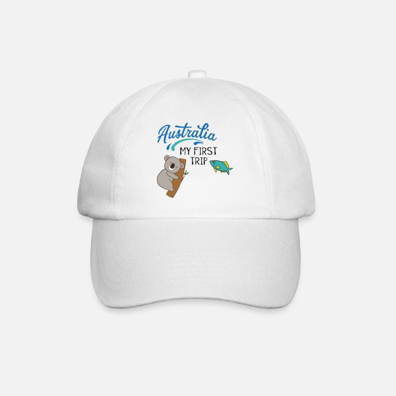 Australia - Baseball Cap - white/white