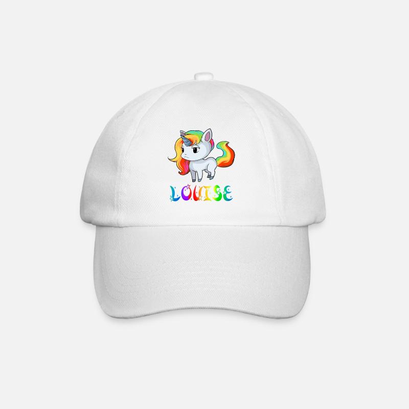 Einhorn Louise - Baseballkappe - Weiß/Weiß