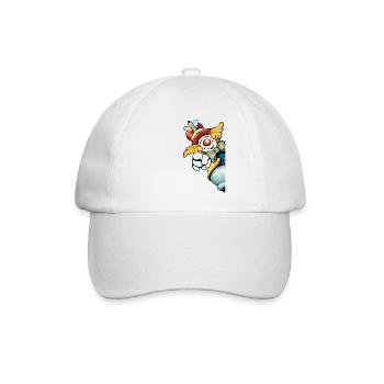Bozo the Clown - Baseball Cap - white/white - Front