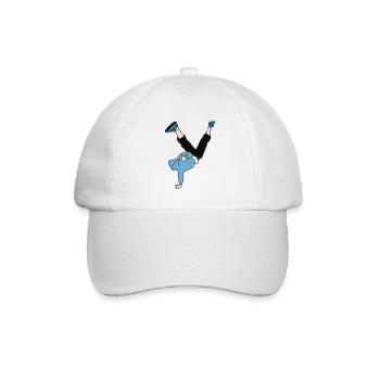 Break dance dancer - Baseball Cap - white/white - Front