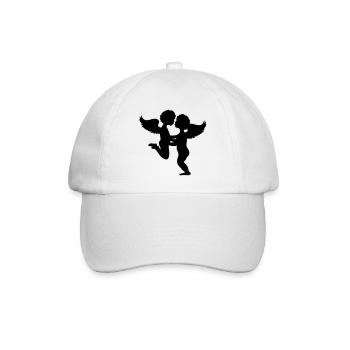 Deux anges baiser - Casquette classique - blanc/blanc - Devant