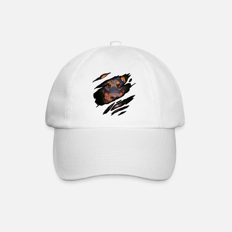 Doberman en moi - Casquette classique - blanc/blanc