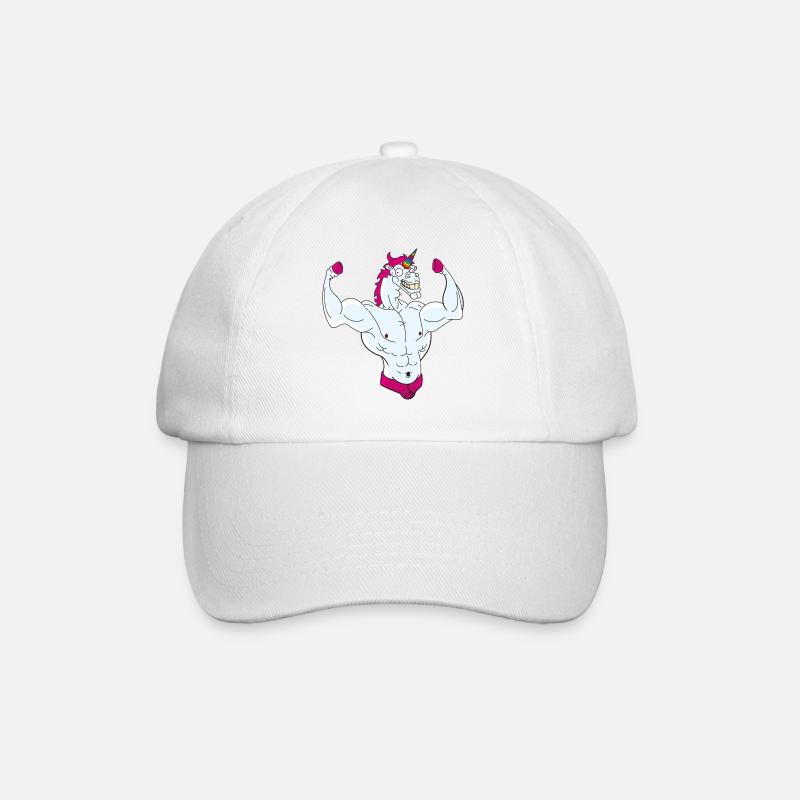 Pferdinant das Einhorn - Baseballkappe - Weiß/Weiß